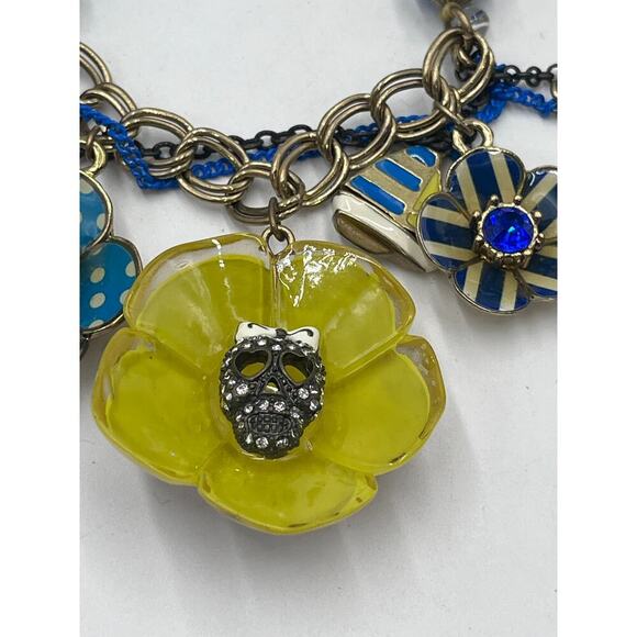 Betsey‎ Johnson Yacht Club Spectator Sailboat Multicolor Half Stretch Bracelet - Picture 9 of 10